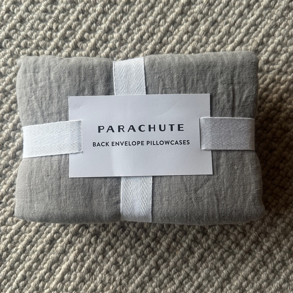 Parachute Medium Gray Pillowcases- Set of 2